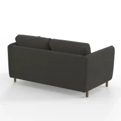 Fabrique de Styles Canapé convertible 2 places Bultex Gustave - Velours Vintage - Adore Anthracite* Canapés Convertibles