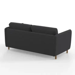 Fabrique de Styles Canapé convertible 2 places Bultex Gustave - Velours Vintage - Adore Anthracite* Canapés Convertibles