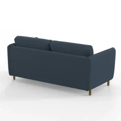 Fabrique de Styles Canapé convertible 2 places Bultex Gustave - Velours Vintage - Adore Anthracite* Canapés Convertibles