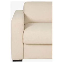 Fabrique de Styles Canapé convertible 28kg 2 places en tissu lenny crème - Porto* Canapés Convertibles