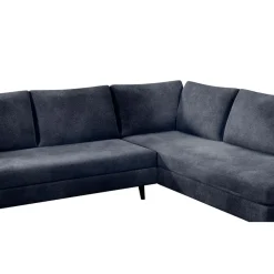 Fabrique de Styles Canapé d'angle droit 5 places André - effet velours - Seven emerald* Canapés D'angle