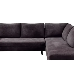 Fabrique de Styles Canapé d'angle droit 5 places André - effet velours - Seven emerald* Canapés D'angle