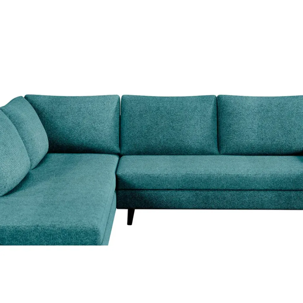 Fabrique de Styles Canapé d'angle gauche 5 places André - tissu texturé - Crown moutarde* Canapés D'angle