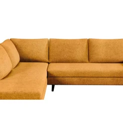 Fabrique de Styles Canapé d'angle gauche 5 places André - tissu texturé - Crown moutarde* Canapés D'angle