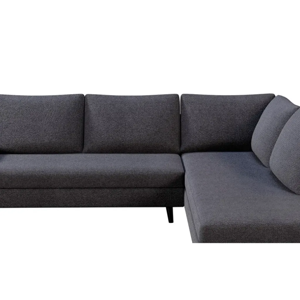 Fabrique de Styles Canapé d'angle gauche 5 places André - tissu texturé - Crown moutarde* Canapés D'angle