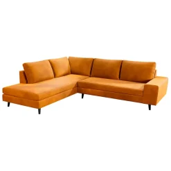 Fabrique de Styles Canapé d'angle gauche 5 places André - velours vintage - Adore gold* Canapés D'angle