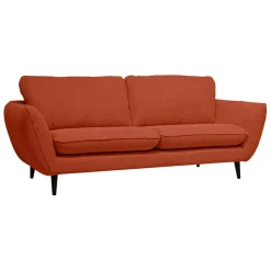 Fabrique de Styles Canapé fixe 2 places AXEL - Effet Velours - Seven Anthracite* Canapés Fixes