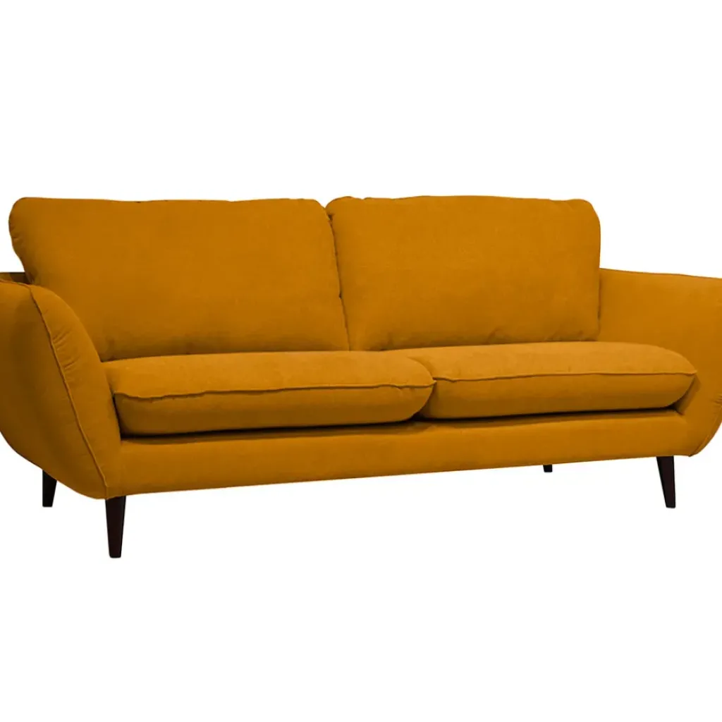 Fabrique de Styles Canapé fixe 3 places AXEL - Velours Texturé - Dany* Canapés Fixes