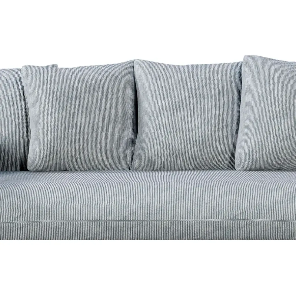 Fabrique de Styles Canapé fixe 3 places Basile - Effet Velours Côtelé - Fjord Écru* Canapés Fixes