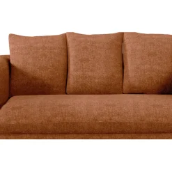 Fabrique de Styles Canapé fixe 3 places Basile - Velours Texturé - Perfect Harmony Écureuil* Canapés Fixes