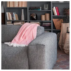 Fabrique de Styles Canapé fixe 4 places en tissu bellagio gris - Posada* Canapés Fixes