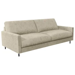 Fabrique de Styles Canapé fixe 3 places Gaspard - Velours Texturé - Dany Bleu grisé* Canapés Fixes