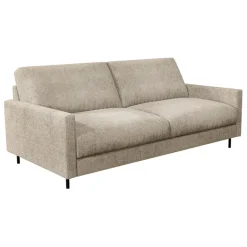 Fabrique de Styles Canapé fixe 3 places Gaspard - Velours Texturé - Dany Bleu grisé* Canapés Fixes