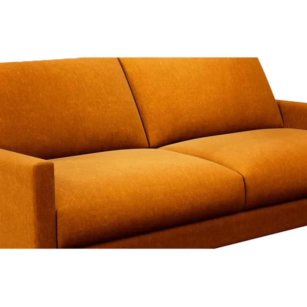 Fabrique de Styles Canapé fixe 3 places Gaspard - Velours Vintage - Adore Anthracite* Canapés Fixes