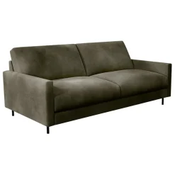 Fabrique de Styles Canapé fixe 3 places Gaspard - Velours Vintage - Adore Anthracite* Canapés Fixes