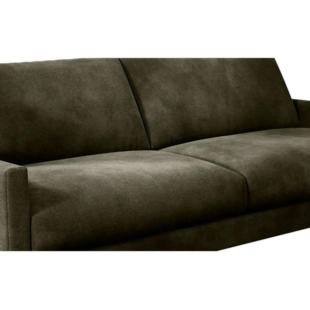 Fabrique de Styles Canapé fixe 3 places Gaspard - Velours Vintage - Adore Anthracite* Canapés Fixes