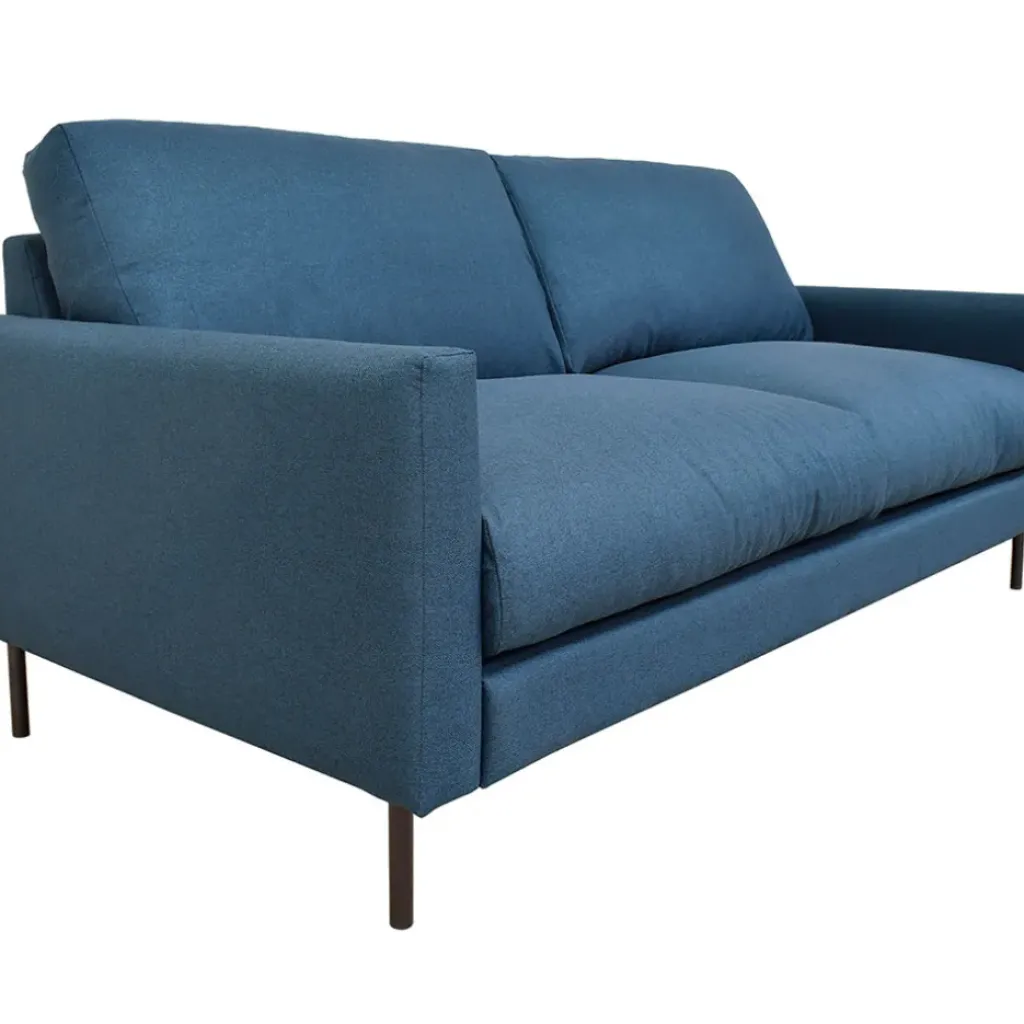 Fabrique de Styles Canapé fixe 3 places Gaspard - Velours Vintage - Adore Anthracite* Canapés Fixes