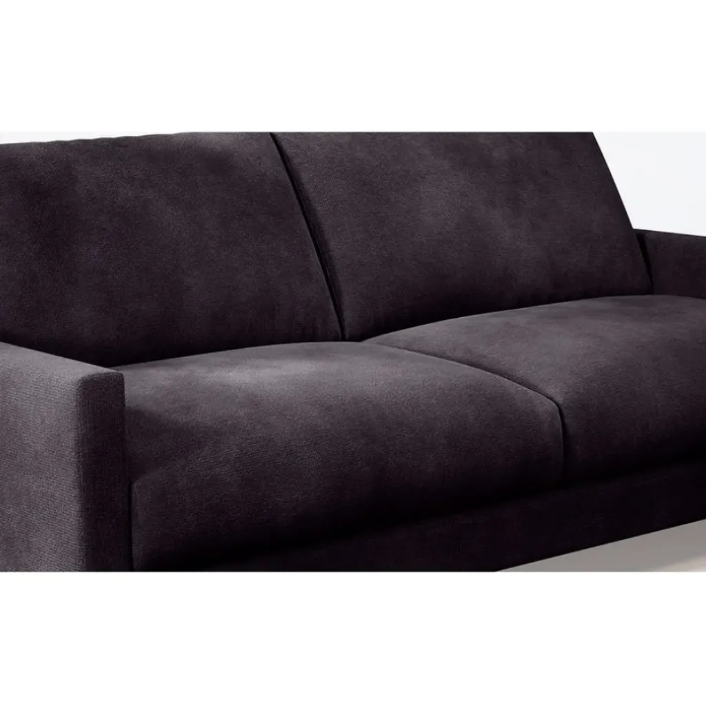 Fabrique de Styles Canapé fixe 3 places Gaspard - Velours Vintage - Adore Anthracite* Canapés Fixes