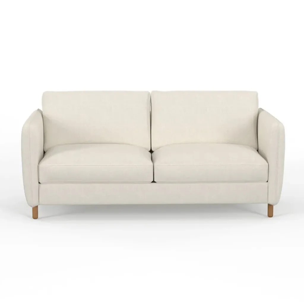 Fabrique de Styles Canapé fixe 4 places Gustave - Velours Texturé - Dany Ecru* Canapés Fixes