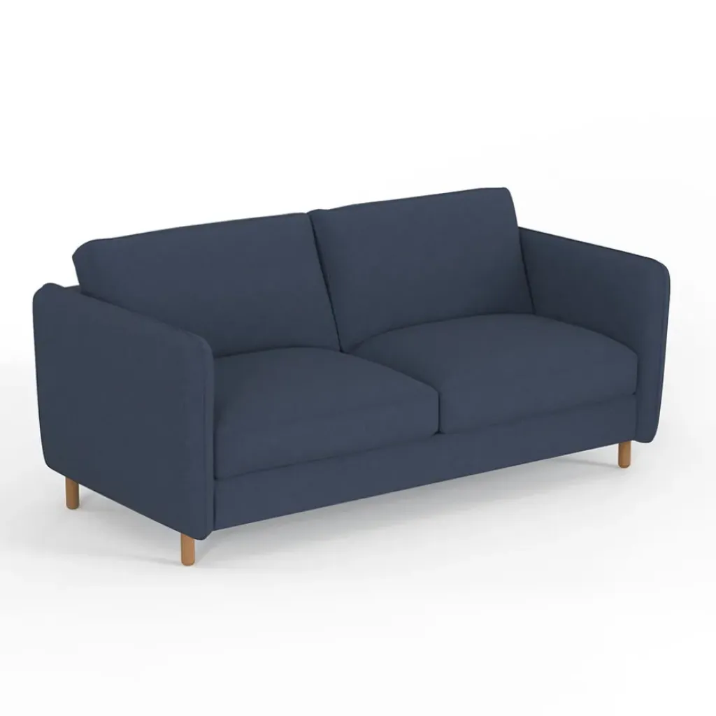 Fabrique de Styles Canapé fixe 4 places Gustave - Velours Texturé - Dany Ecru* Canapés Fixes