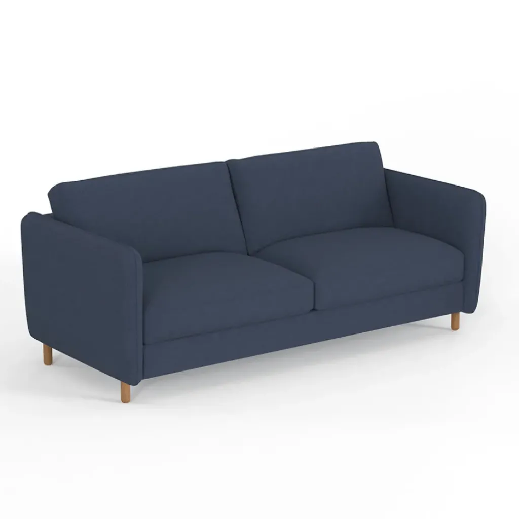 Fabrique de Styles Canapé fixe 4 places Gustave - Velours Texturé - Dany Ecru* Canapés Fixes