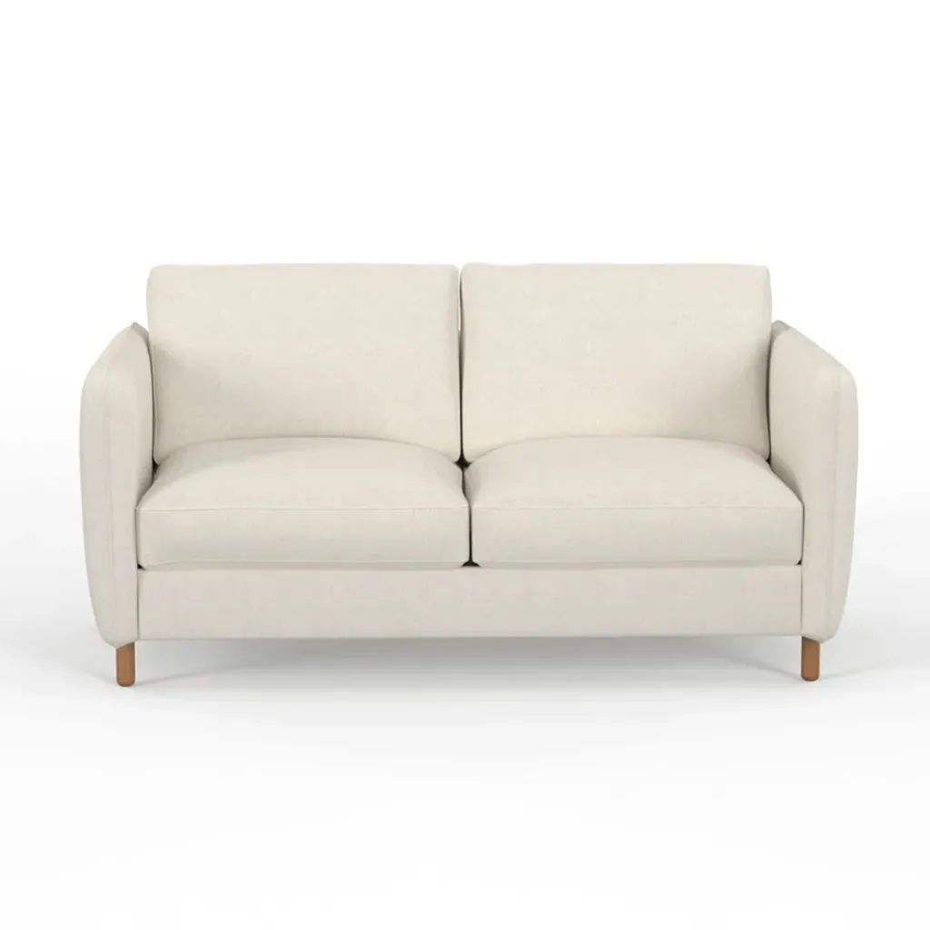 Fabrique de Styles Canapé fixe 4 places Gustave - Velours Texturé - Dany Ecru* Canapés Fixes