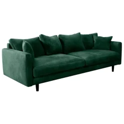 Fabrique de Styles Canapé fixe 4 places Marius - Effet Velours - Seven Turtle* Canapés Fixes