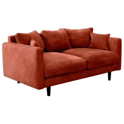 Fabrique de Styles Canapé fixe 4 places Marius - Effet Velours - Seven Turtle* Canapés Fixes