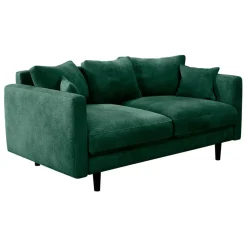 Fabrique de Styles Canapé fixe 4 places Marius - Effet Velours - Seven Turtle* Canapés Fixes