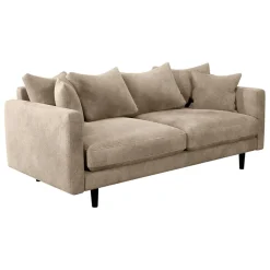 Fabrique de Styles Canapé fixe 4 places Marius - Effet Velours - Seven Turtle* Canapés Fixes