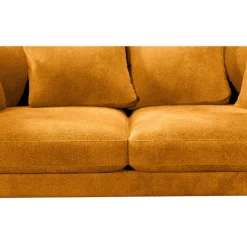 Fabrique de Styles Canapé fixe 4 places Marius - Effet Velours - Seven Turtle* Canapés Fixes