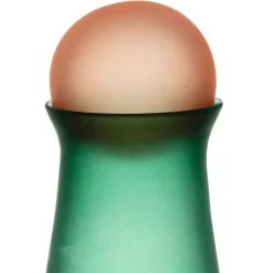 Fabrique de Styles Carafe en cristallin vert et corail givré 1l - Adria* Carafes Et Pichets