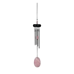 Fabrique de Styles Carillon à vent quartz rose h29cm* Méditation Et Yoga