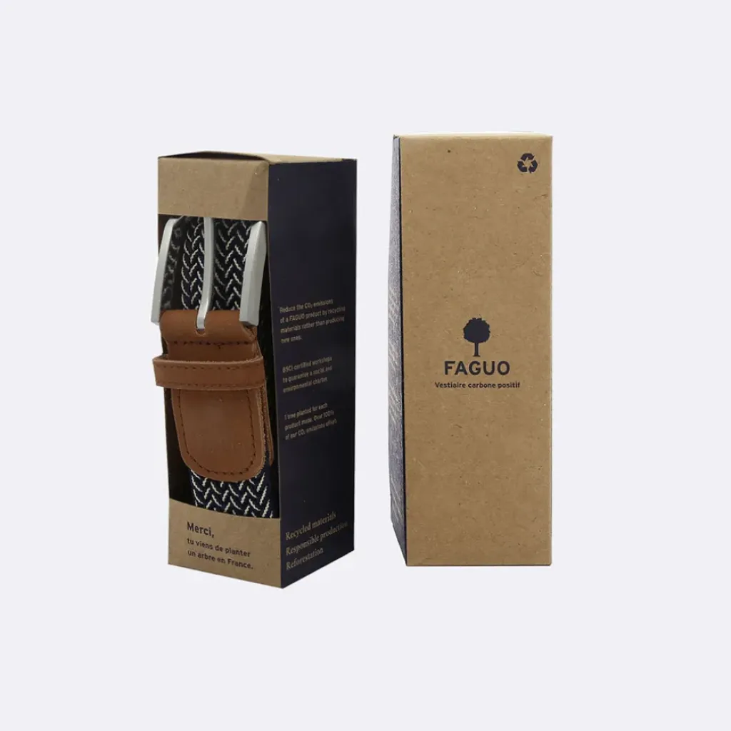 Fabrique de Styles Ceinture tressée bleu marine et écru taille unique* Accessoires Mode