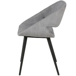 Fabrique de Styles Chaise avec accoudoirs en velours côtelé - Alma* Chaises