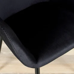 Fabrique de Styles Chaise avec accoudoirs en velours côtelé - Julia* Chaises