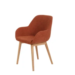 Fabrique de Styles Chaise avec accoudoirs en tissu bouclette - Altea* Chaises