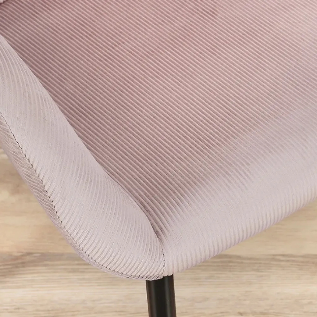 Fabrique de Styles Chaise avec accoudoirs en velours côtelé - Julia* Chaises