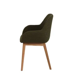 Fabrique de Styles Chaise avec accoudoirs en tissu bouclette - Altea* Chaises