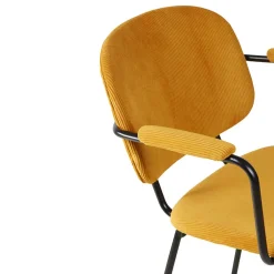 Fabrique de Styles Chaise avec accoudoirs en velours côtelé - Aston* Chaises