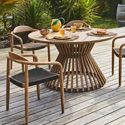 Fabrique de Styles Chaise avec accoudoirs en bois d' eucalyptus noir - Anam* Chaises