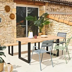 Fabrique de Styles Chaise bridge d'extérieur en acier - Monceau*Enfant Chaises, Fauteuils|Jardin