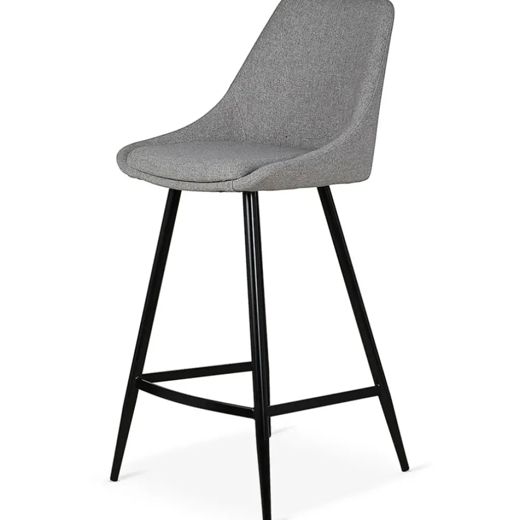 Fabrique de Styles Chaise de bar en tissu h67cm - Ben* Tabourets Et Chaises De Bar