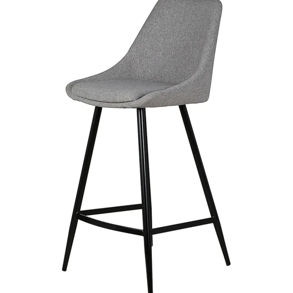 Fabrique de Styles Chaise de bar en tissu h67cm - Ben* Tabourets Et Chaises De Bar