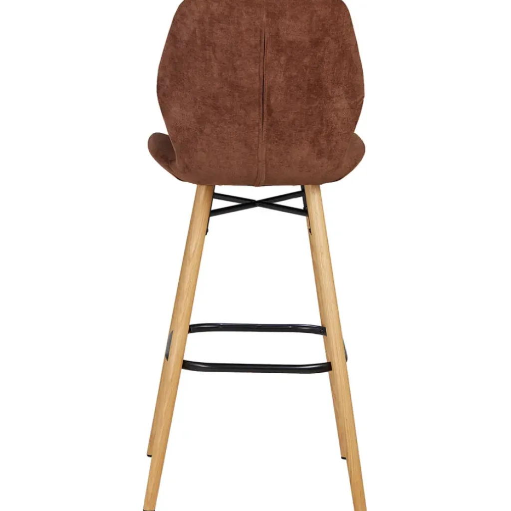 Fabrique de Styles Chaise de bar en tissu soft touch h65cm - Keri* Tabourets Et Chaises De Bar