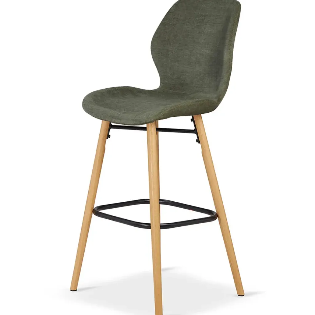 Fabrique de Styles Chaise de bar en tissu soft touch bouteille h65cm - Keri* Tabourets Et Chaises De Bar