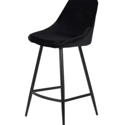 Fabrique de Styles Chaise de bar en velours côtelé h75cm - Ben* Tabourets Et Chaises De Bar