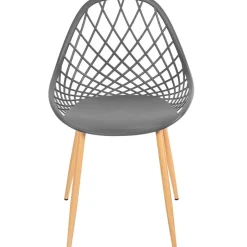 Fabrique de Styles Chaise de jardin en plastique grise - Malaga*Enfant Chaises, Fauteuils|Jardin