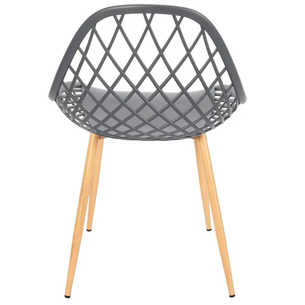 Fabrique de Styles Chaise de jardin en plastique grise - Malaga*Enfant Chaises, Fauteuils|Jardin