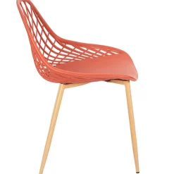 Fabrique de Styles Chaise de jardin en plastique terracotta - Malaga*Enfant Chaises, Fauteuils|Jardin